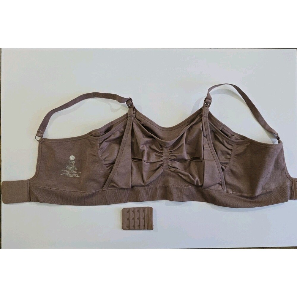 Kindred Bravely Pumping Nursing Bra XXL Hands Free Comfort Lounge Mauve Pink - Picture 11 of 11